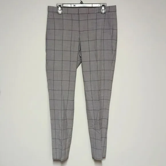 Banana Republic Gray Plaid Dress Pants - Picture 1 of 8